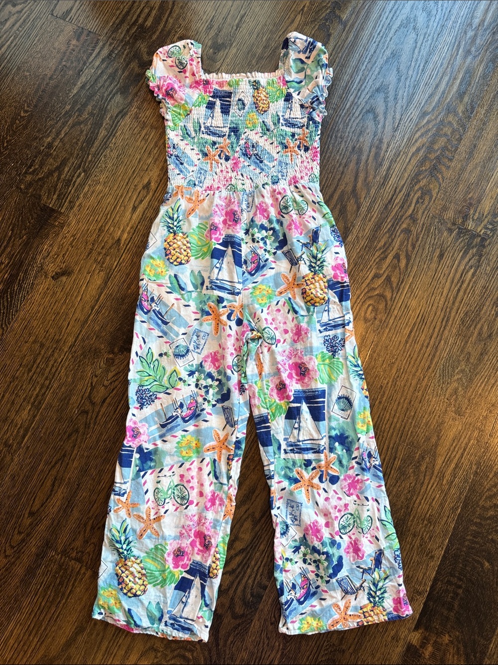 Seaside wide leg jumpsuit/romper